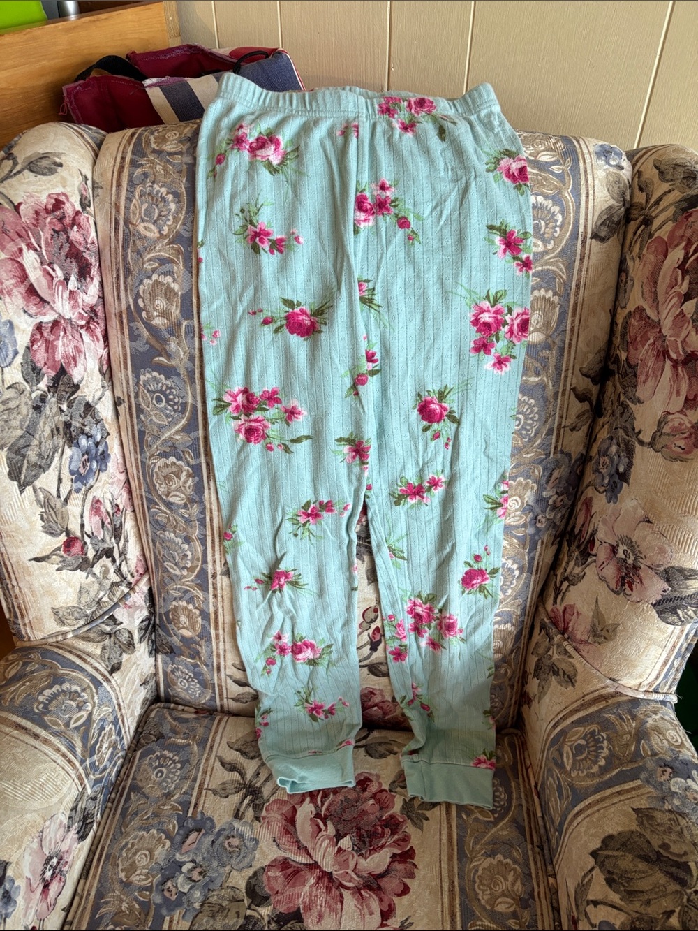 The Children's Place Mint Green Floral Lounge Leggings